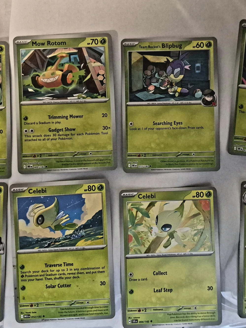 Pokémon Card Lot 100+ Grass Type Bundle Teal Mask Ogerpon ex Cyclizar